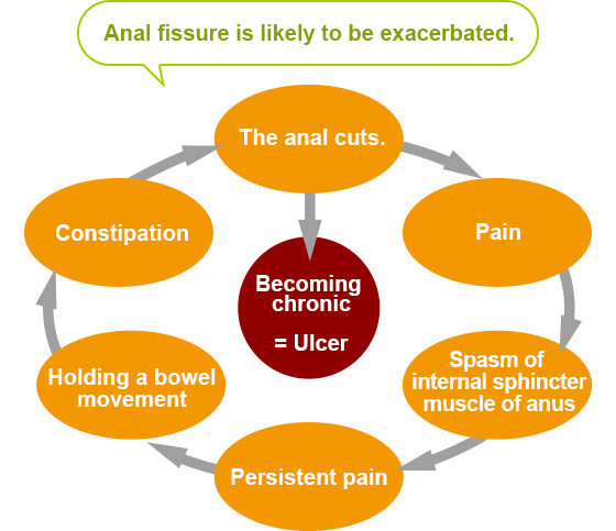 Anal fissure is likely to be exacerbated.