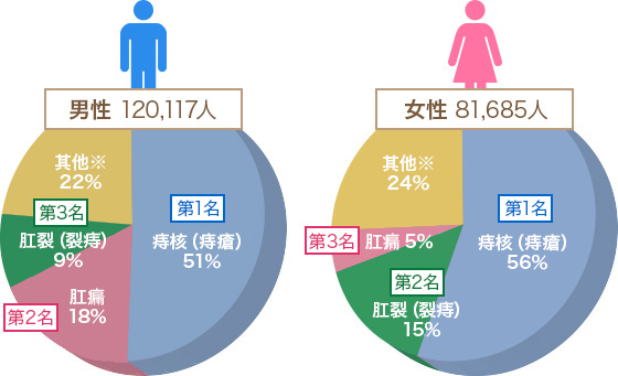 1960年～2004年　社會保險中央綜合醫院・大腸肛門疾病中心病例