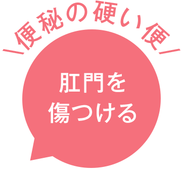 便秘の硬い便 肛門を傷つける